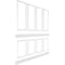Ekena Millwork Wainscot Paneling Kit, Urethane, 94-1/2 in L, Factory Primed WPKUST052P108 - alternate 5